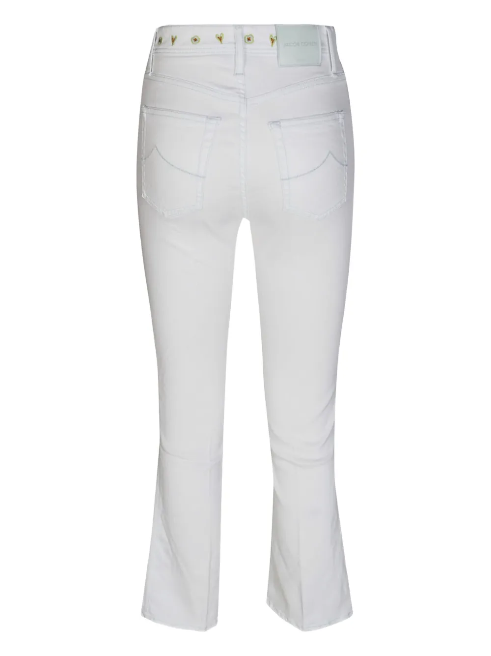 Jacob Cohën Victoria jeans verfraaid met bloemen - Wit