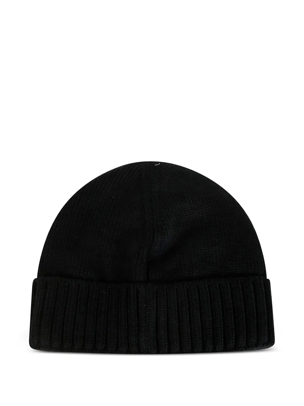 Stone Island Junior Berretto met logopatch - Zwart