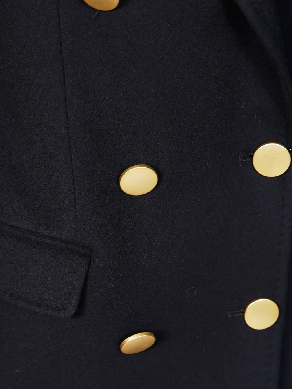 Tagliatore C-parigi10b Tailored Double-breasted Coat With Gold-tone Buttons In Blue