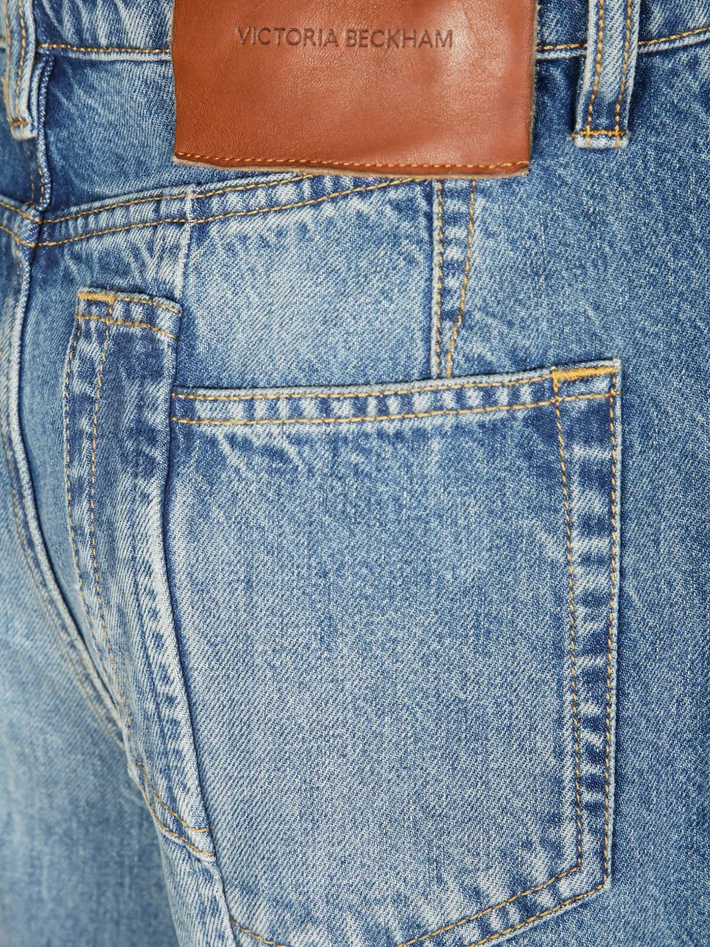Victoria Beckham Jeans met vlakken Blauw