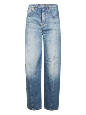 MM6 Maison Margiela ワイドジーンズ | ブルー | FARFETCH JP