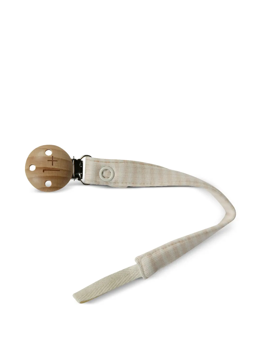 1 + IN THE FAMILY Aina striped pacifier clip | White | Image 1