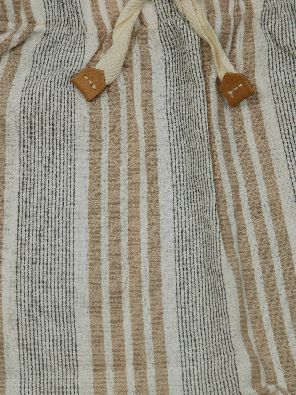 1 + IN THE FAMILY Gestreepte broek Beige