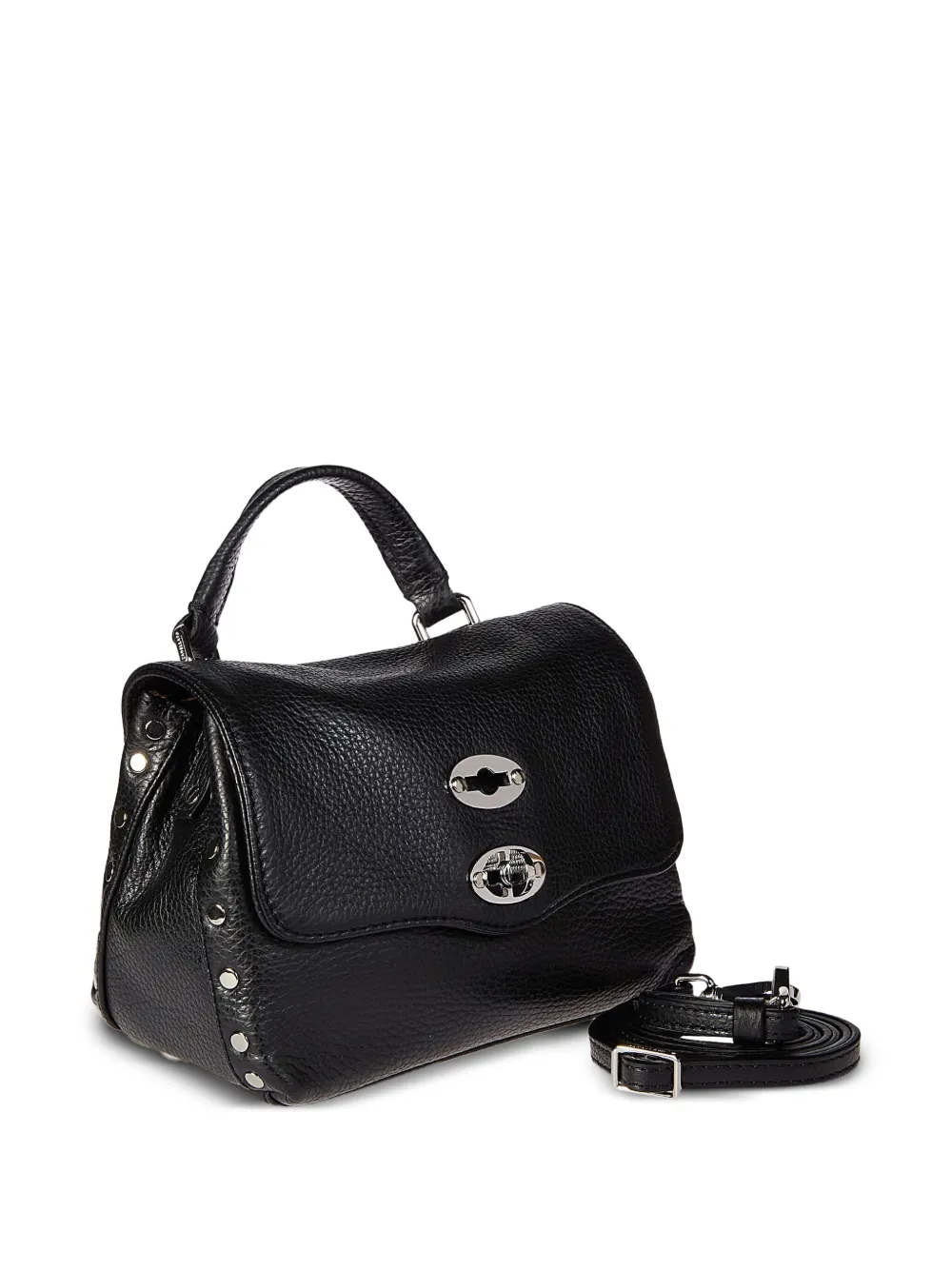 Zanellato Baby Postina Studded Tote Bag In Black