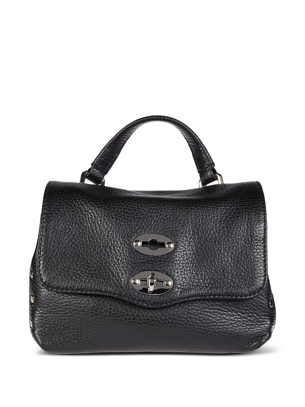 Zanellato Baby Postina Studded Tote Bag In Black