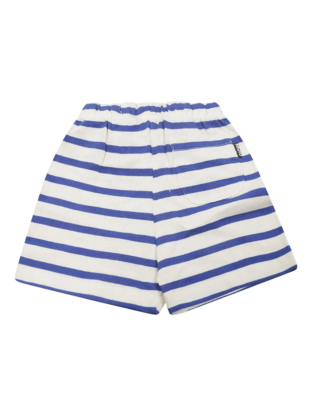 Molo Skie gestreepte shorts met borduurwerk - Wit