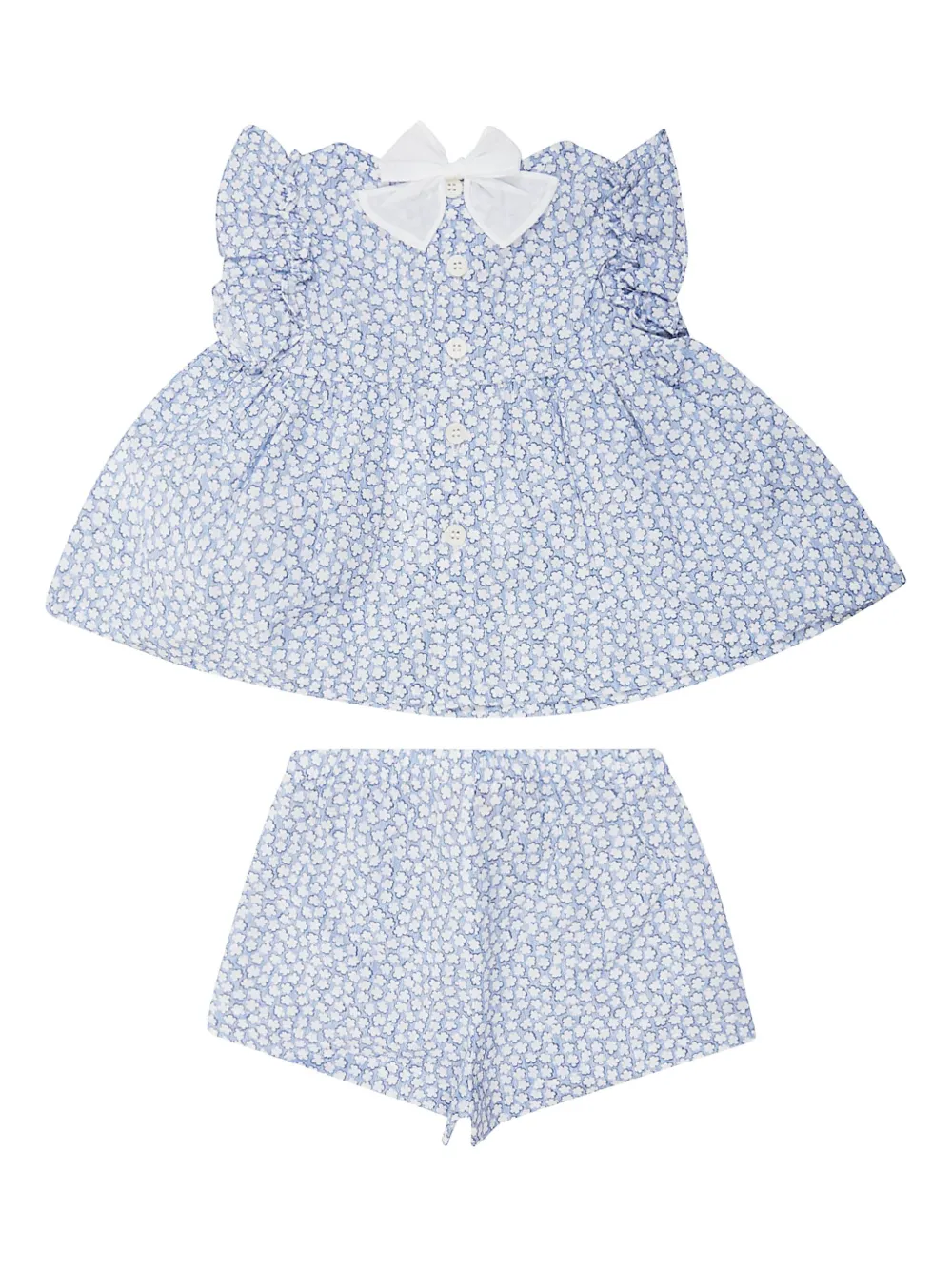 Il Gufo ruffled floral-print trousers set | Trouser Sets | Image 2