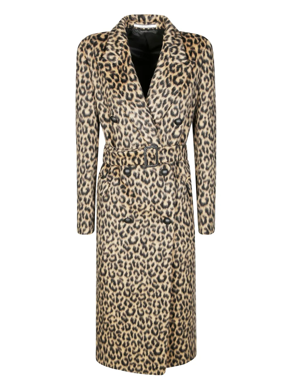 Tagliatore animalier-pattern double-breasted coat | Neutrals | Image 1