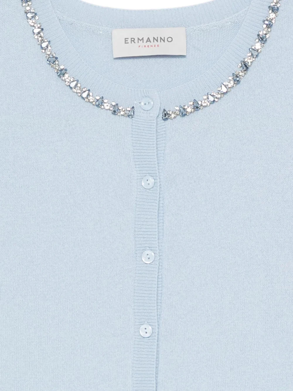 ERMANNO FIRENZE Vest van wolblend Blauw