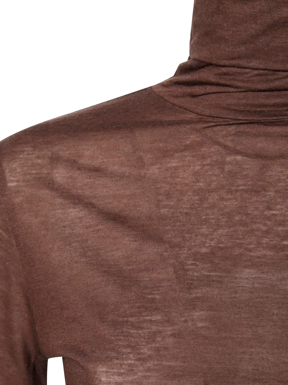 Absolut Cashmere Dolcevita Extrafine Turtleneck Top In Brown