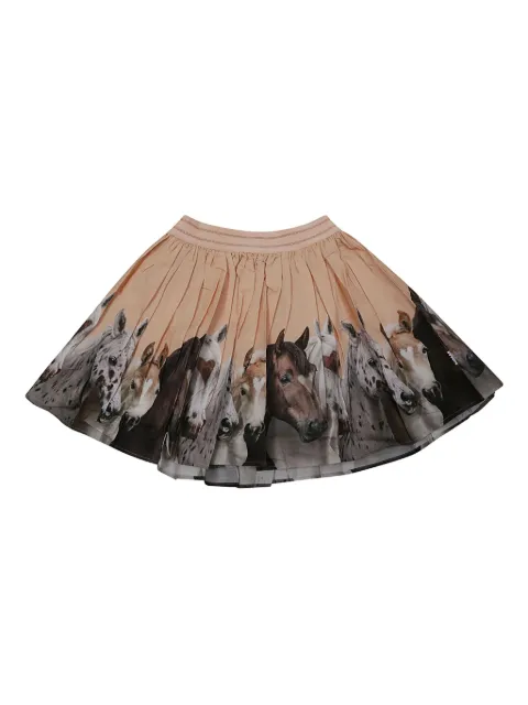 Molo Brenda horse-print skirt