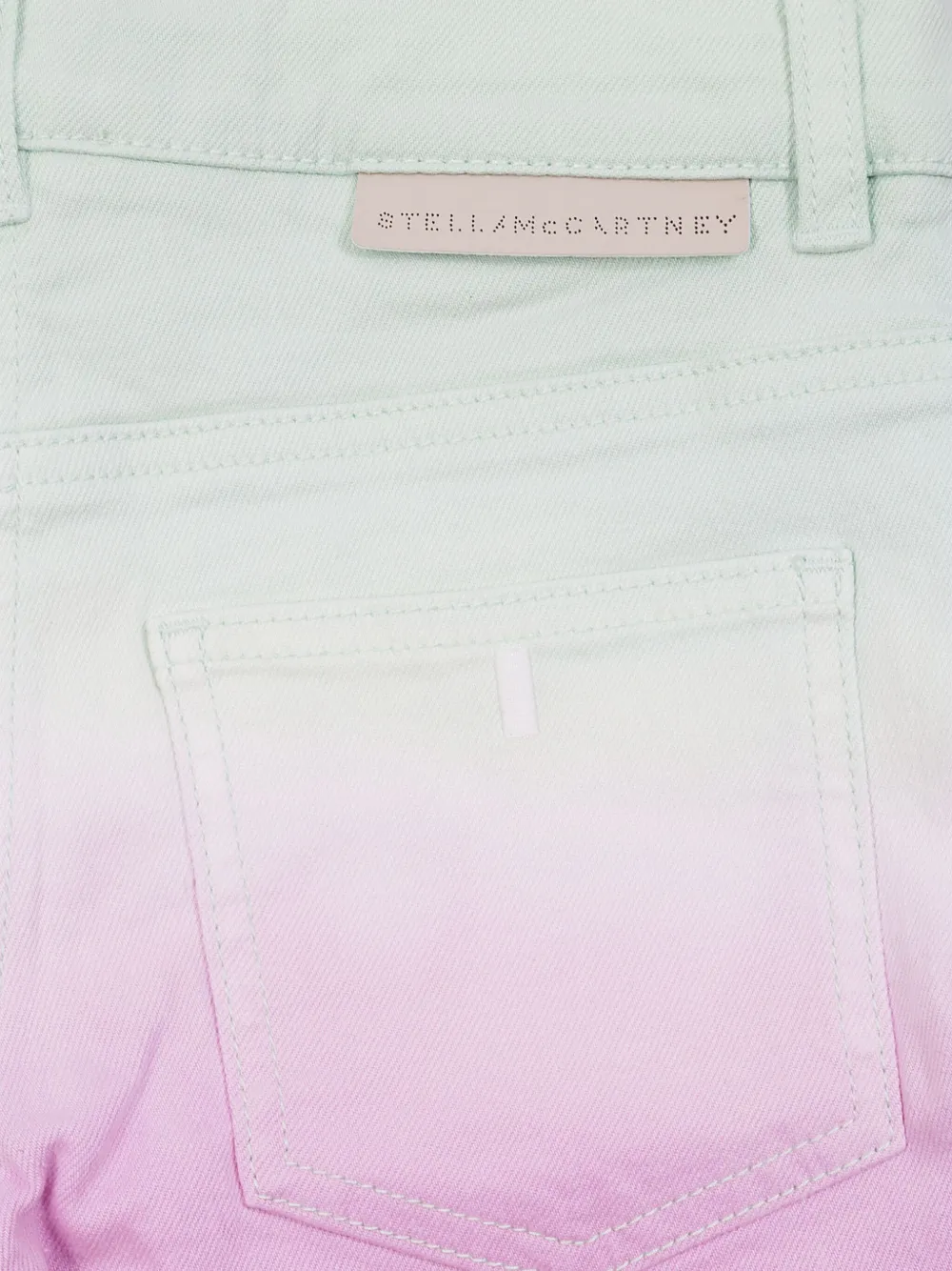 Stella McCartney Kids Degradé shorts Groen