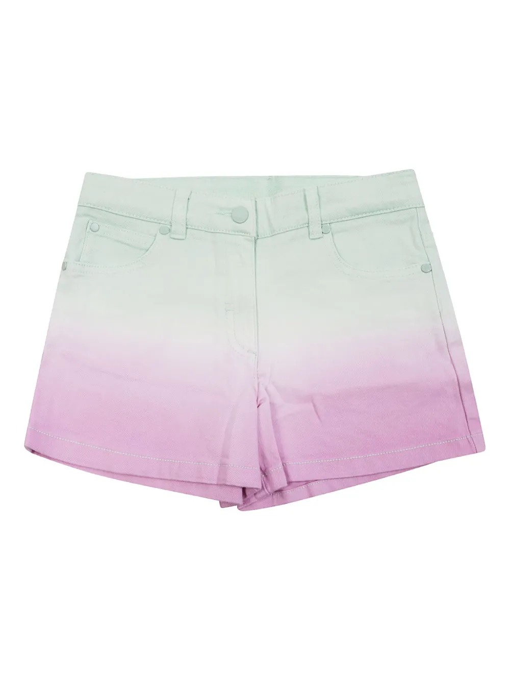 Stella McCartney Kids Degradé shorts Groen