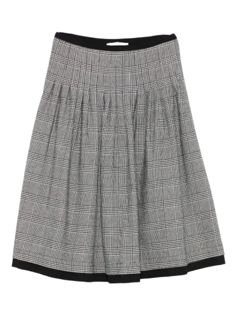 ERMANNO FIRENZE  checked pleated skirt
