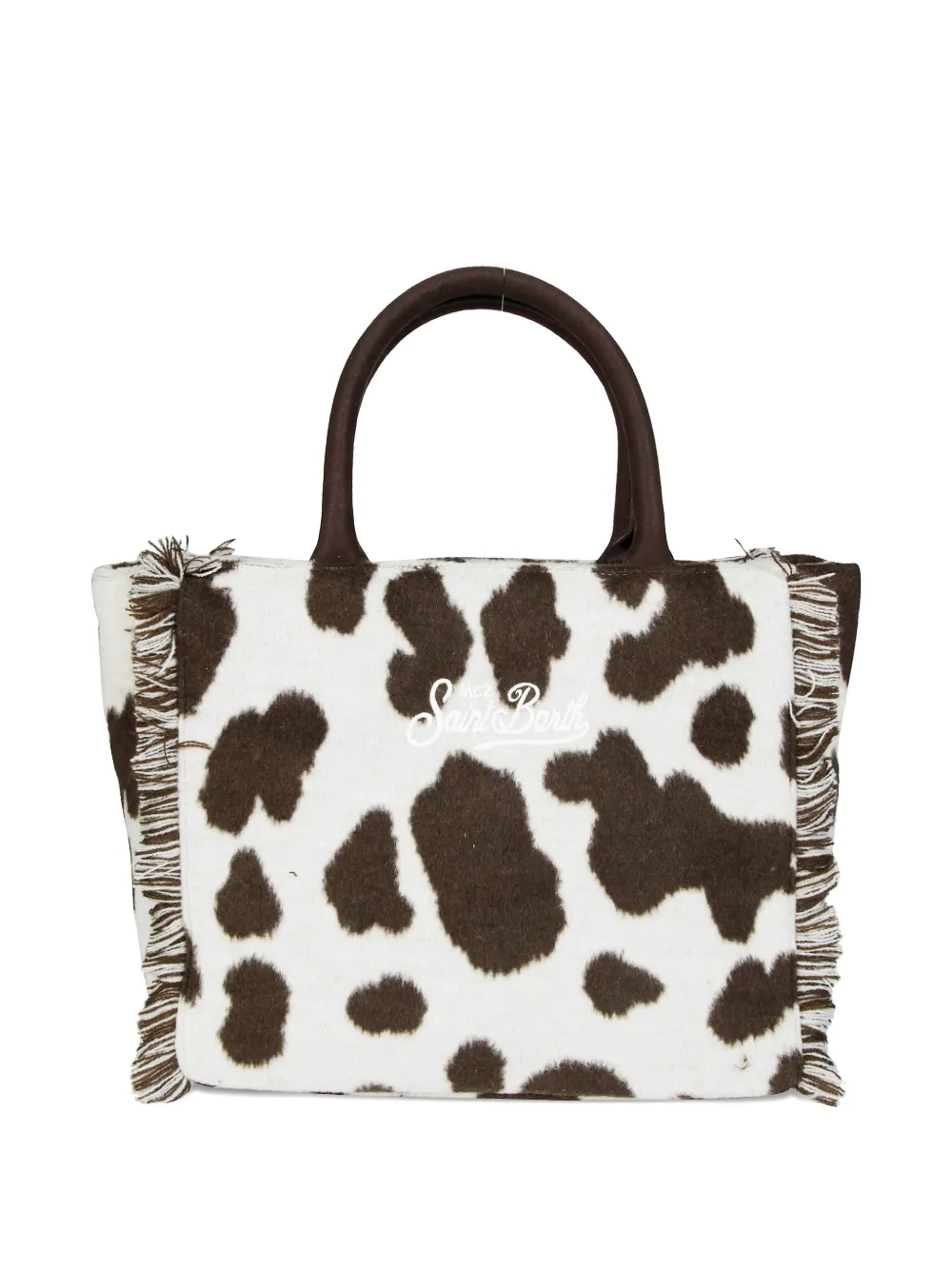 MC2 Saint Barth Colette fringed tote bag - Wit