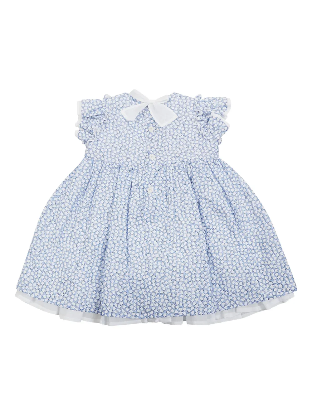 Il Gufo floral-print dress - Blauw