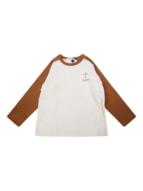 1 + IN THE FAMILY raglan sleeve patch t-shirt
