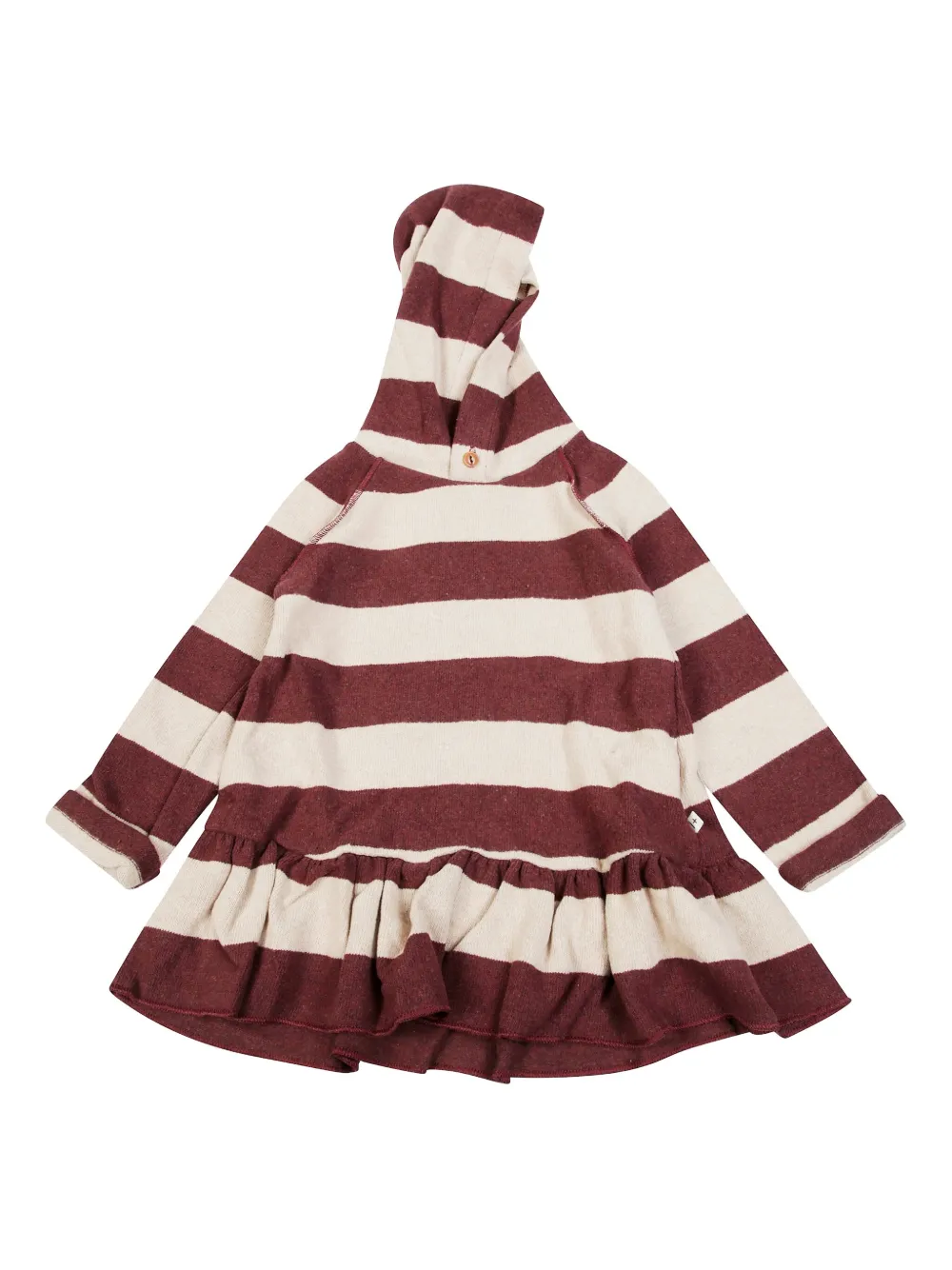1 + IN THE FAMILY Hilda ストライプ フーデッドワンピース - レッド