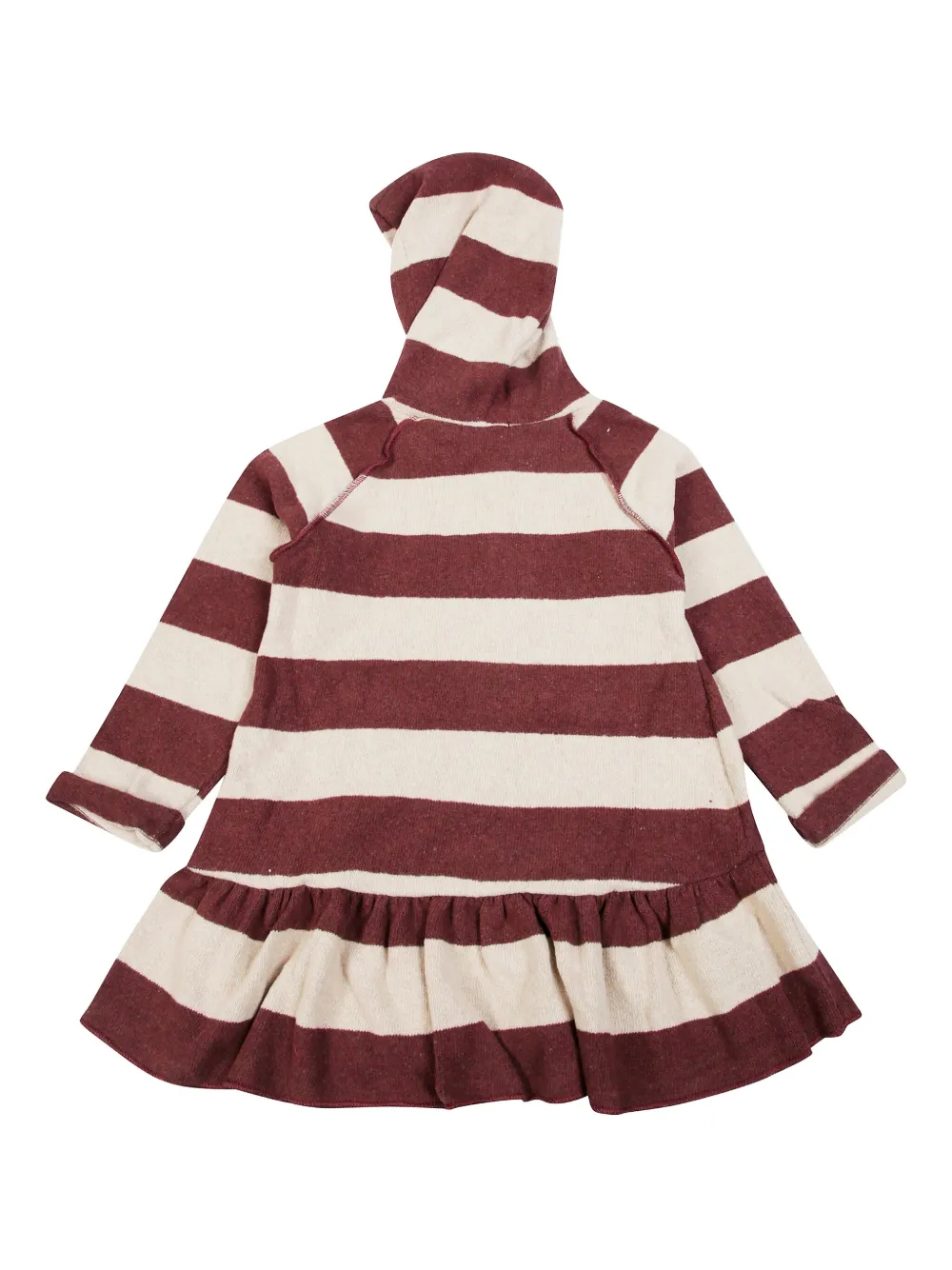 1 + IN THE FAMILY Hilda gestreepte jurk met capuchon - Rood