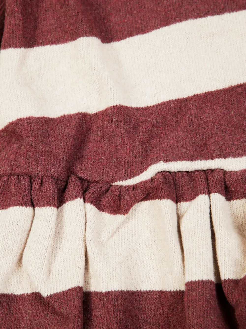 1 + IN THE FAMILY Hilda gestreepte jurk met capuchon Rood