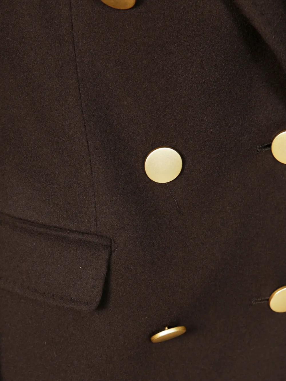 Tagliatore Mantel met dubbele rij knopen Bruin