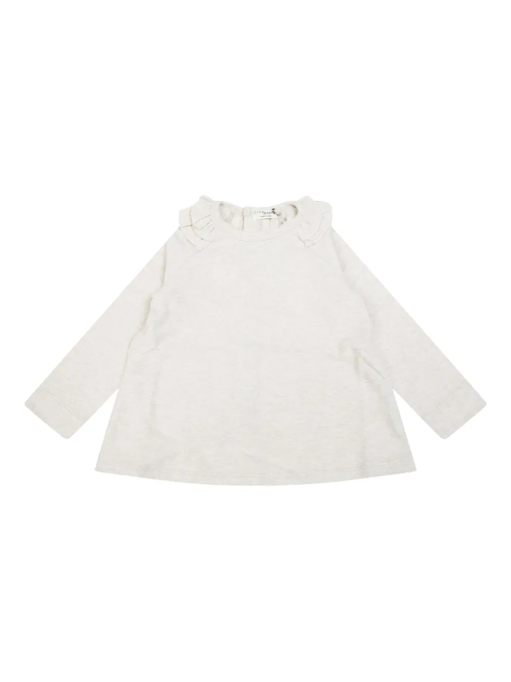 1 + IN THE FAMILY Top Brigitte con ruches sullo scollo - Toni neutri