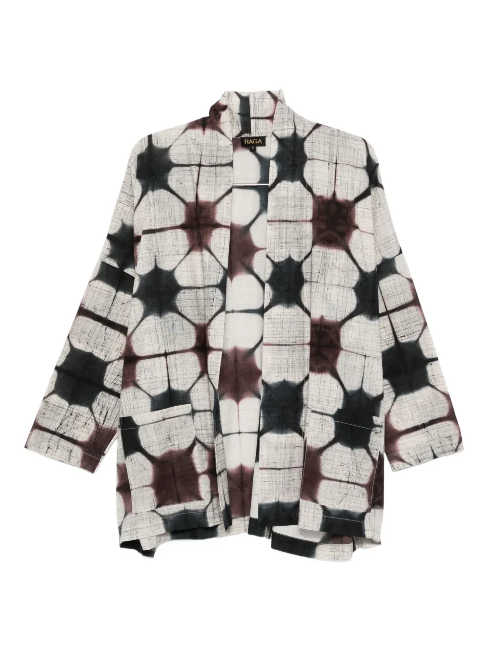 YAVI geometric-pattern jacket | Neutrals | Image 1