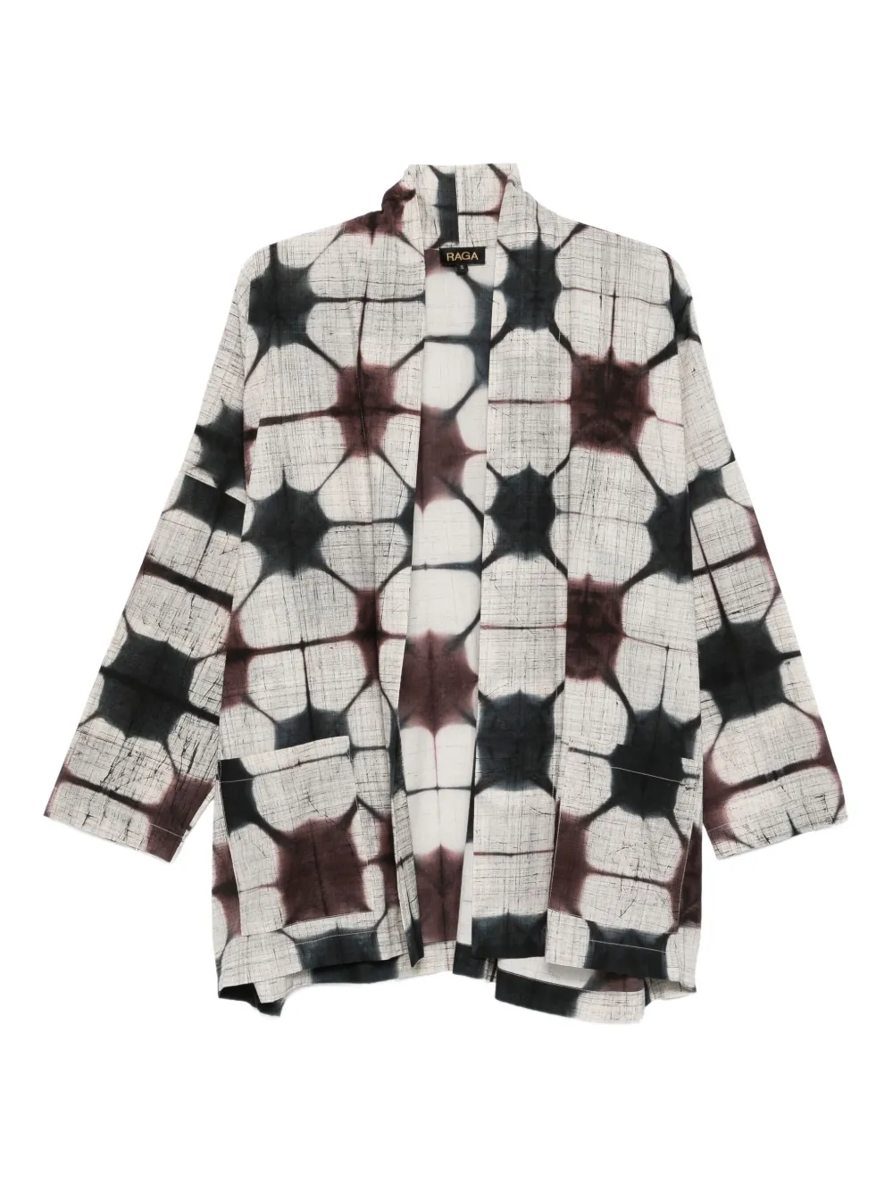 YAVI geometric-pattern jacket | Neutrals | Image 1
