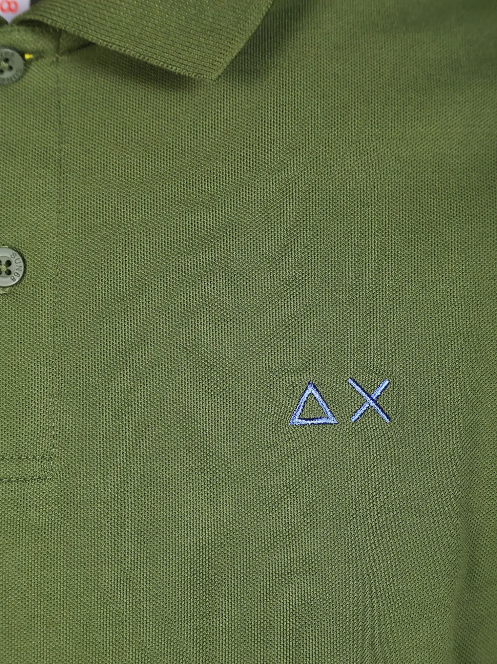 Sun68 Poloshirt met geborduurd logo Groen