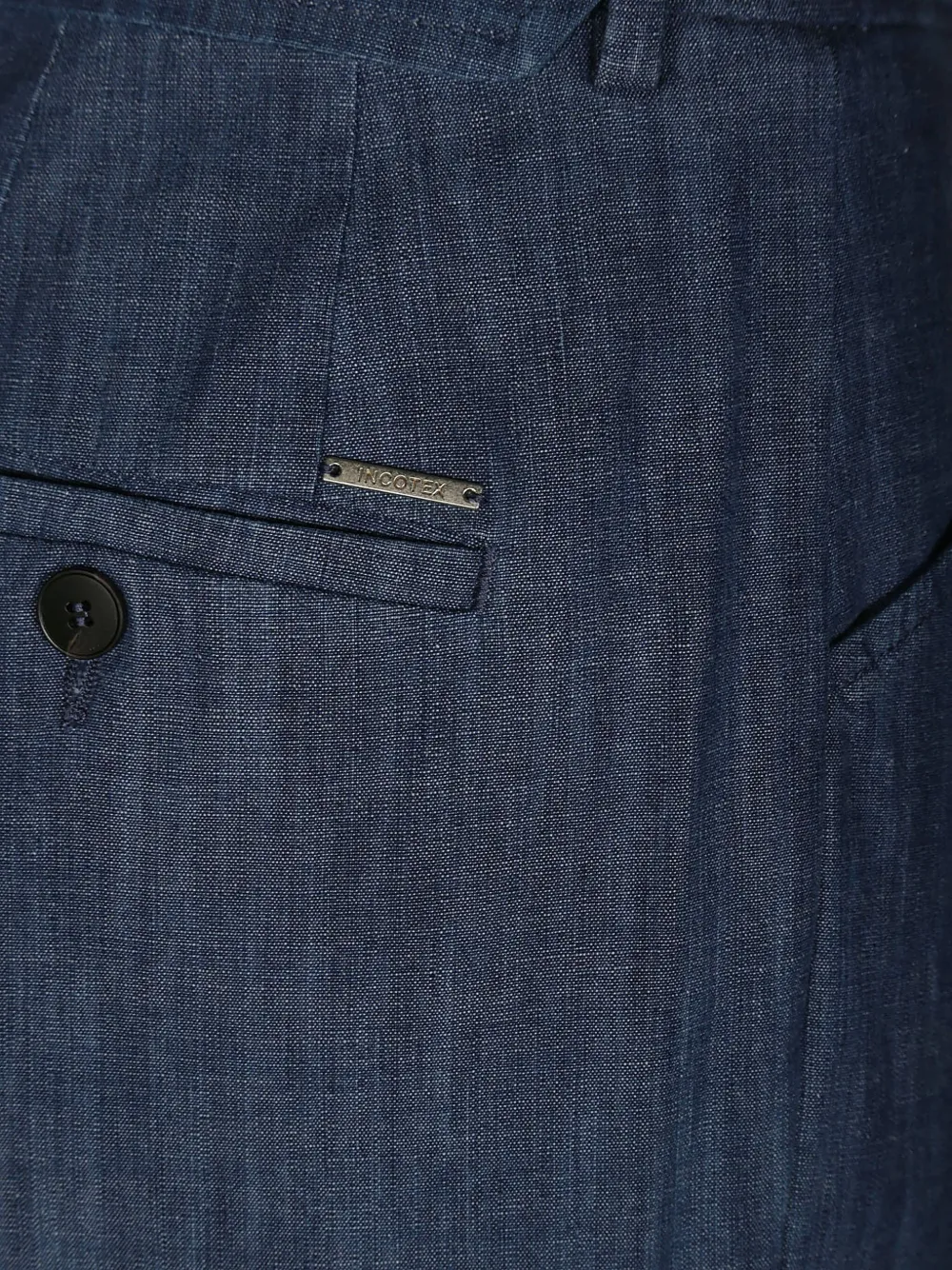 Incotex Broek met ceintuur Blauw