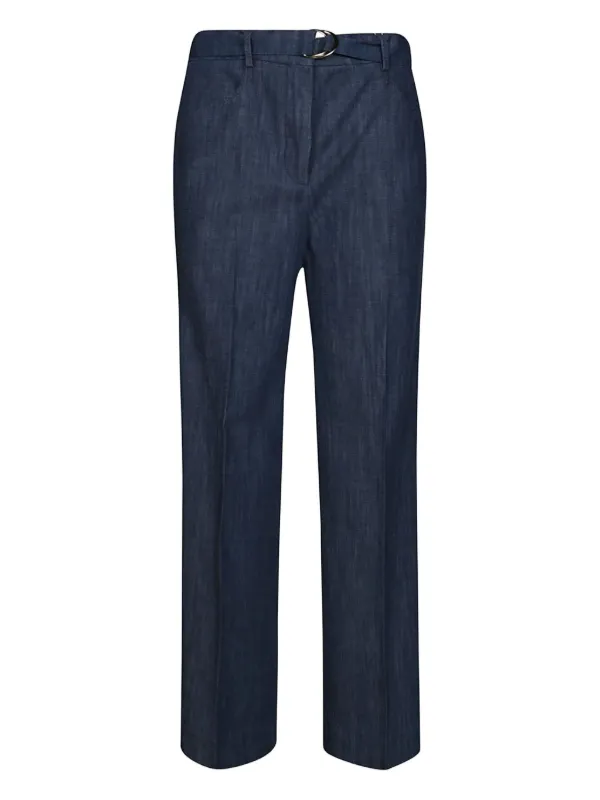 Incotex Belted Trousers in Blue