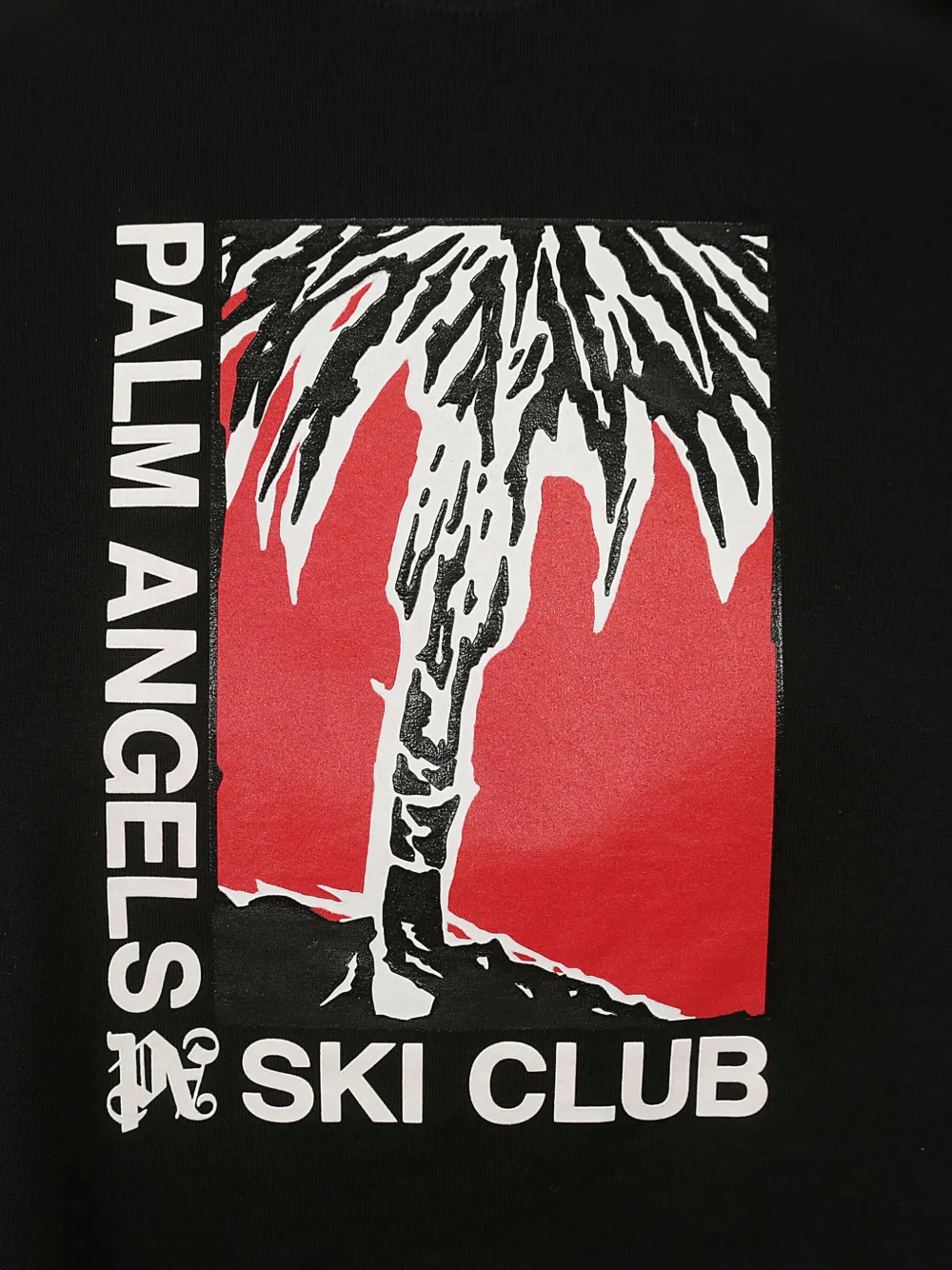 Palm Angels Ski Club katoenen T-shirt Zwart