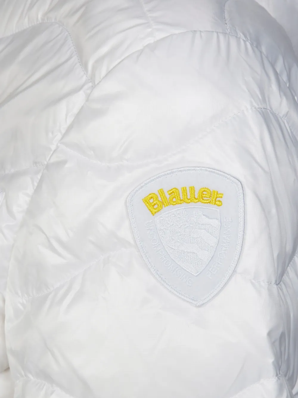 Blauer Piumino Wave Con Cappuccio Regular-fit Jacket In White