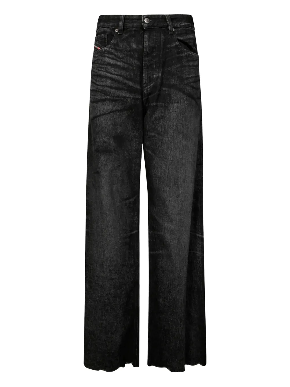 Diesel Jeans a gamba ampia - Nero