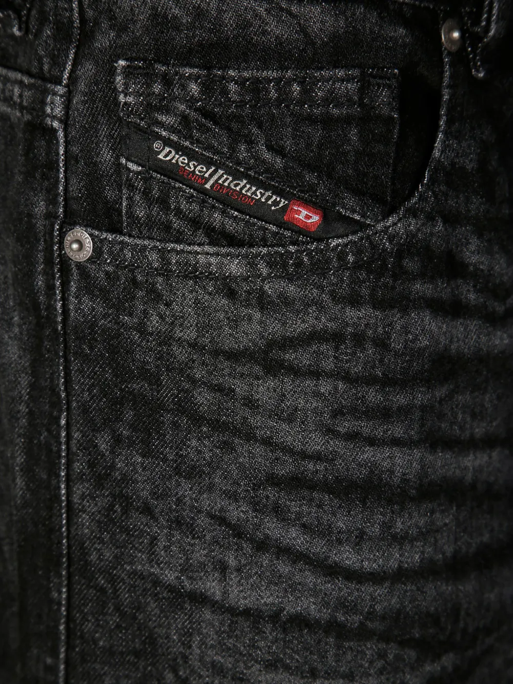 Diesel Jeans met wijde pijpen Zwart