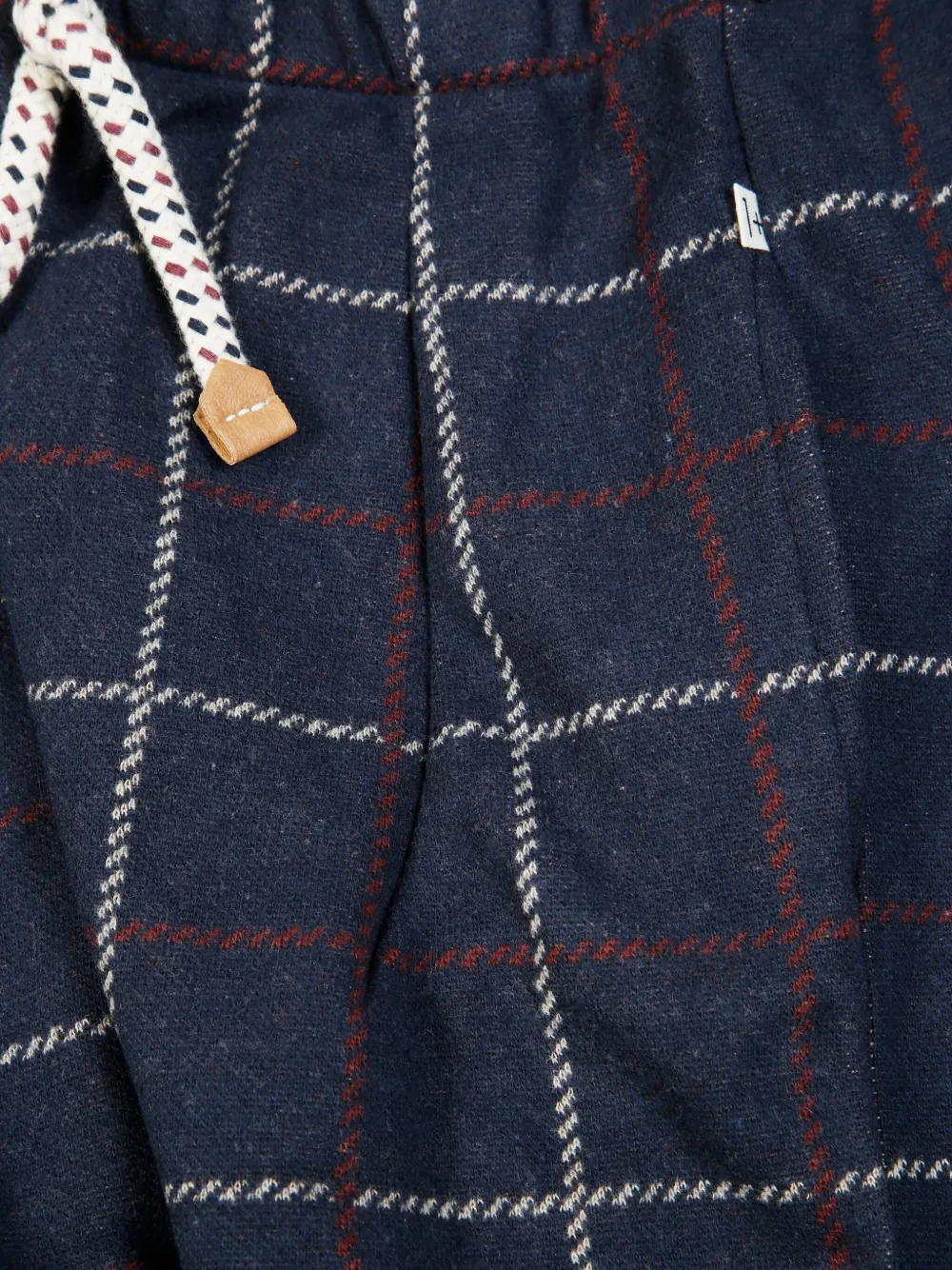 1 + IN THE FAMILY Robin geruite chino Blauw