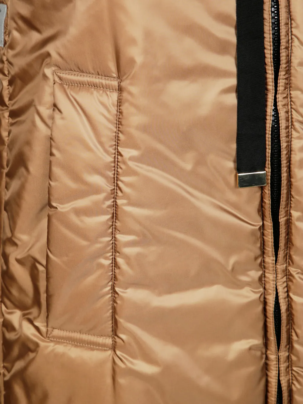 Max Mara Greengo Hooded Gilet In Multi