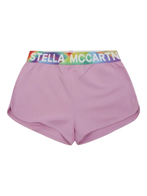 Stella McCartney Kids shorts con logo en la pretina