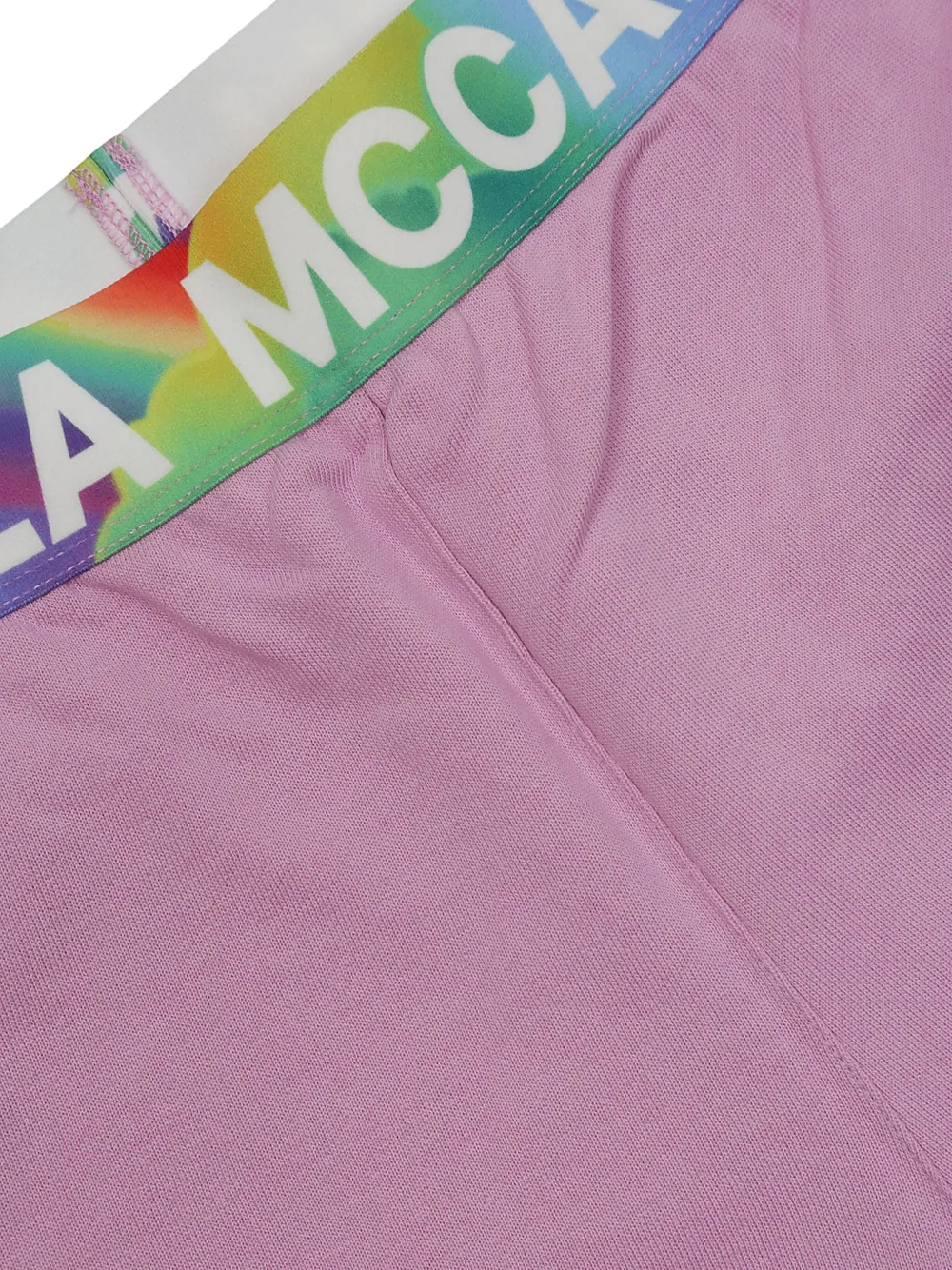 Stella Mccartney Logo-waistband Shorts In Pink