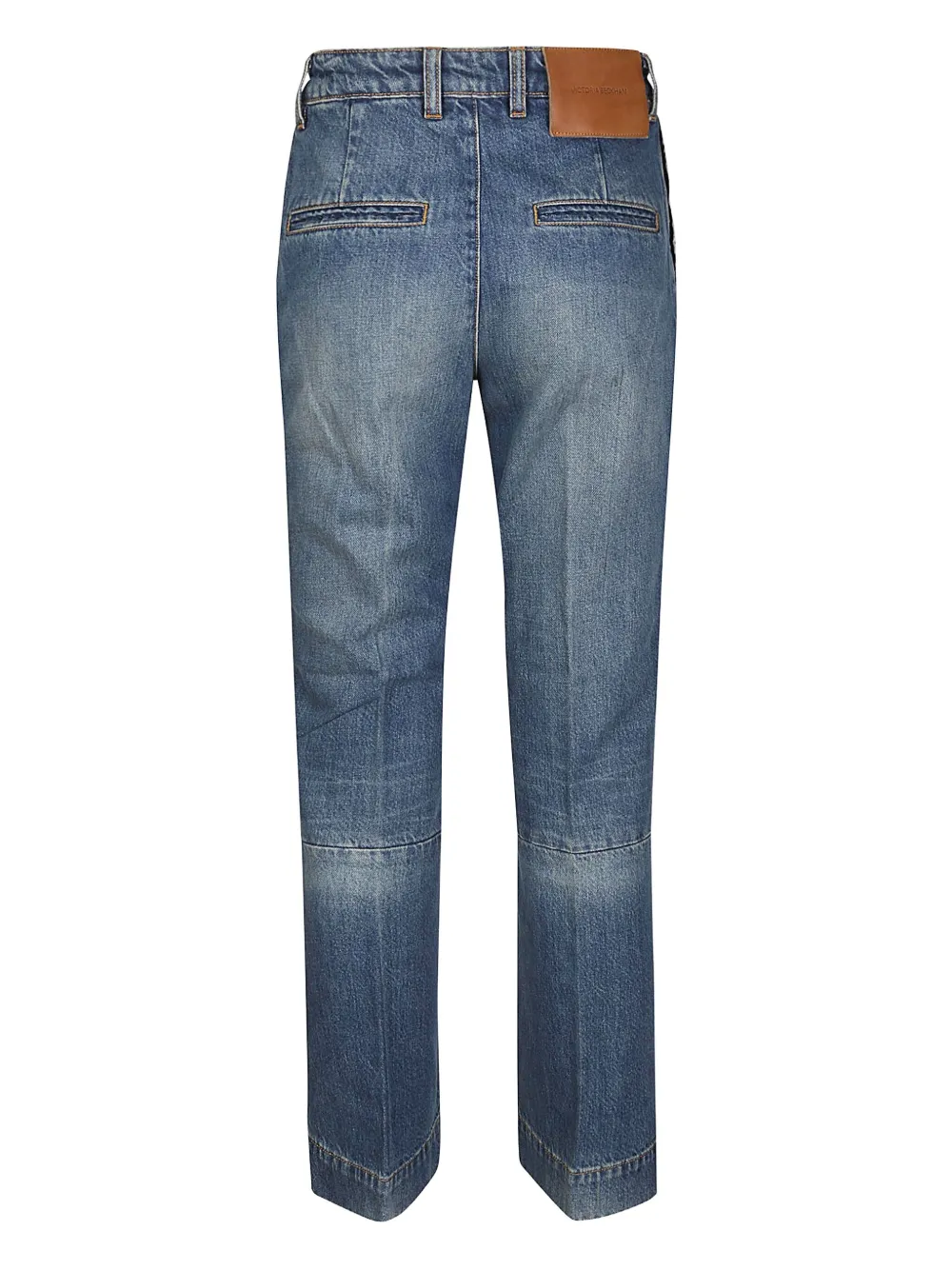 Victoria Beckham Gerafelde jeans - Blauw