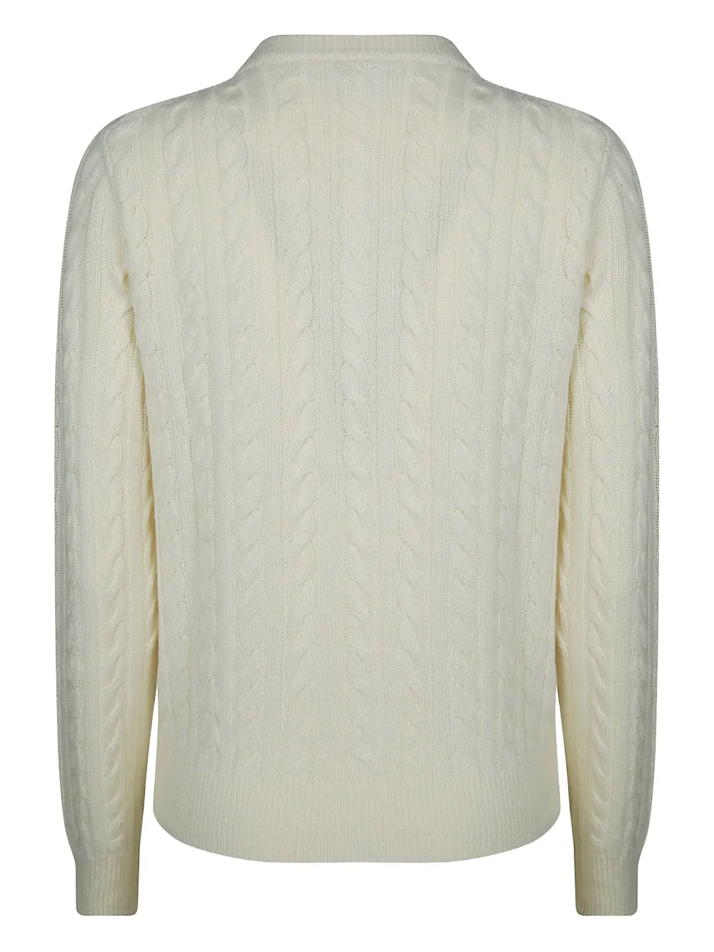 Sun 68 Round-neck Cardigan In Neutral
