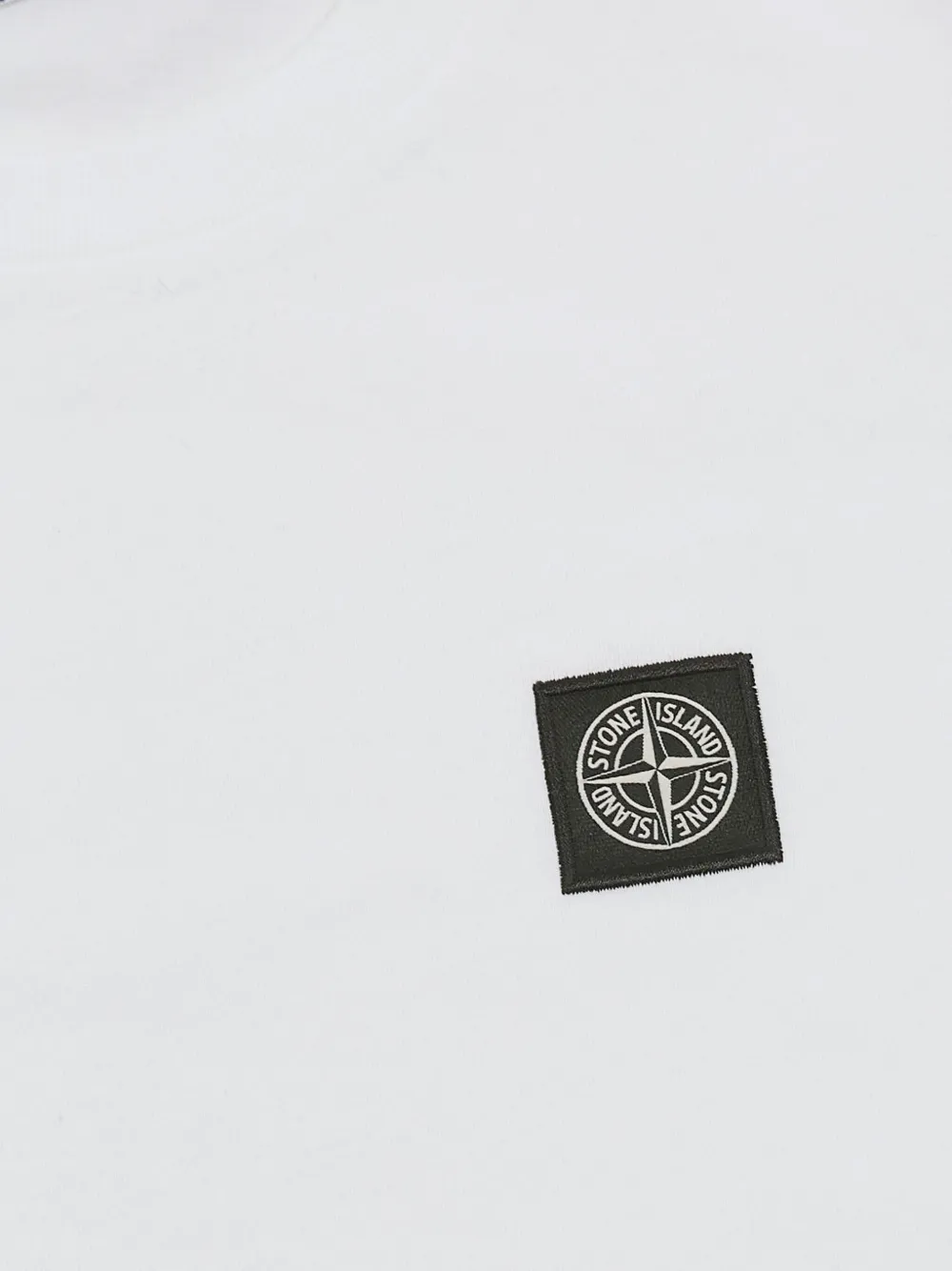 Stone Island Junior T-shirt met logopatch Wit