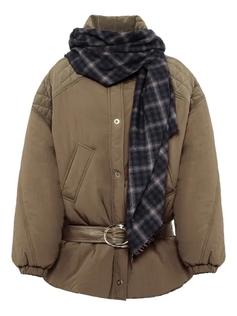 MARBELL quilted belted jacket