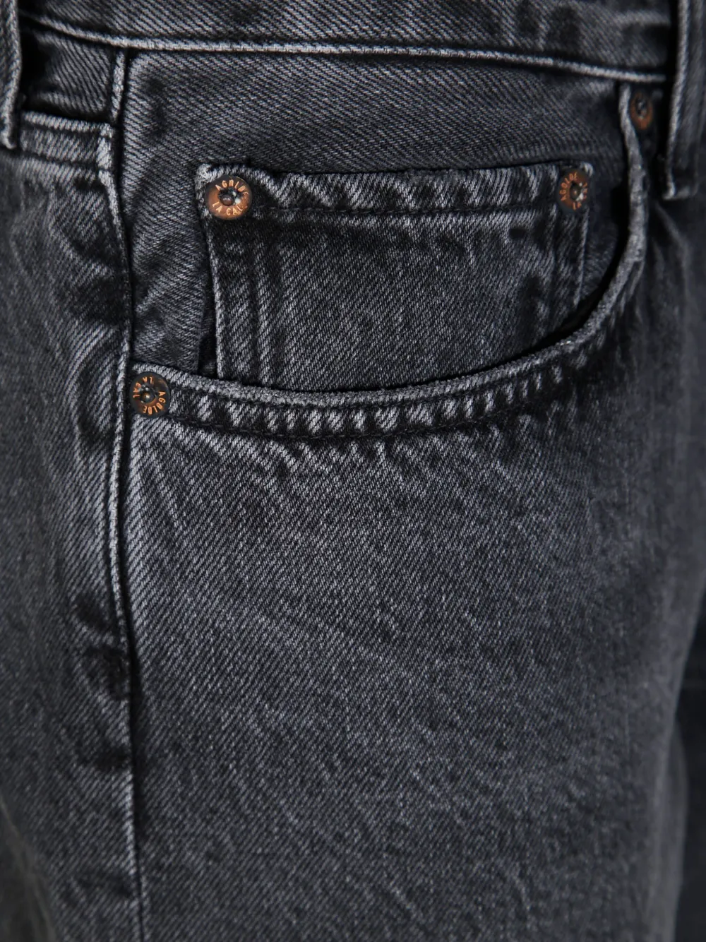 Agolde Five-pockets Jeans In Black