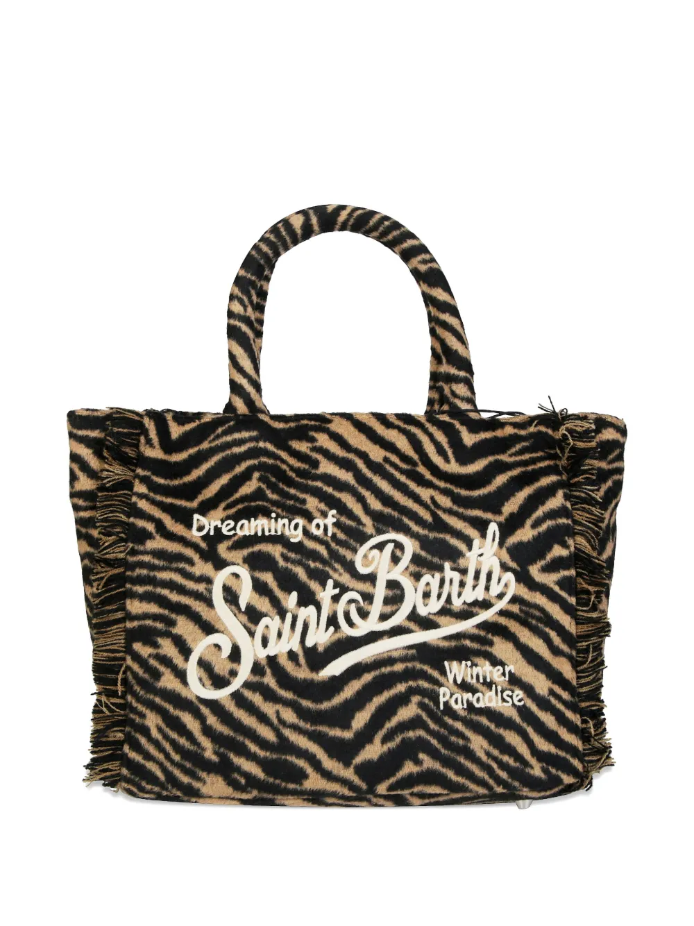 MC2 Saint Barth Colette zebra-print tote bag | Neutrals | Image 1