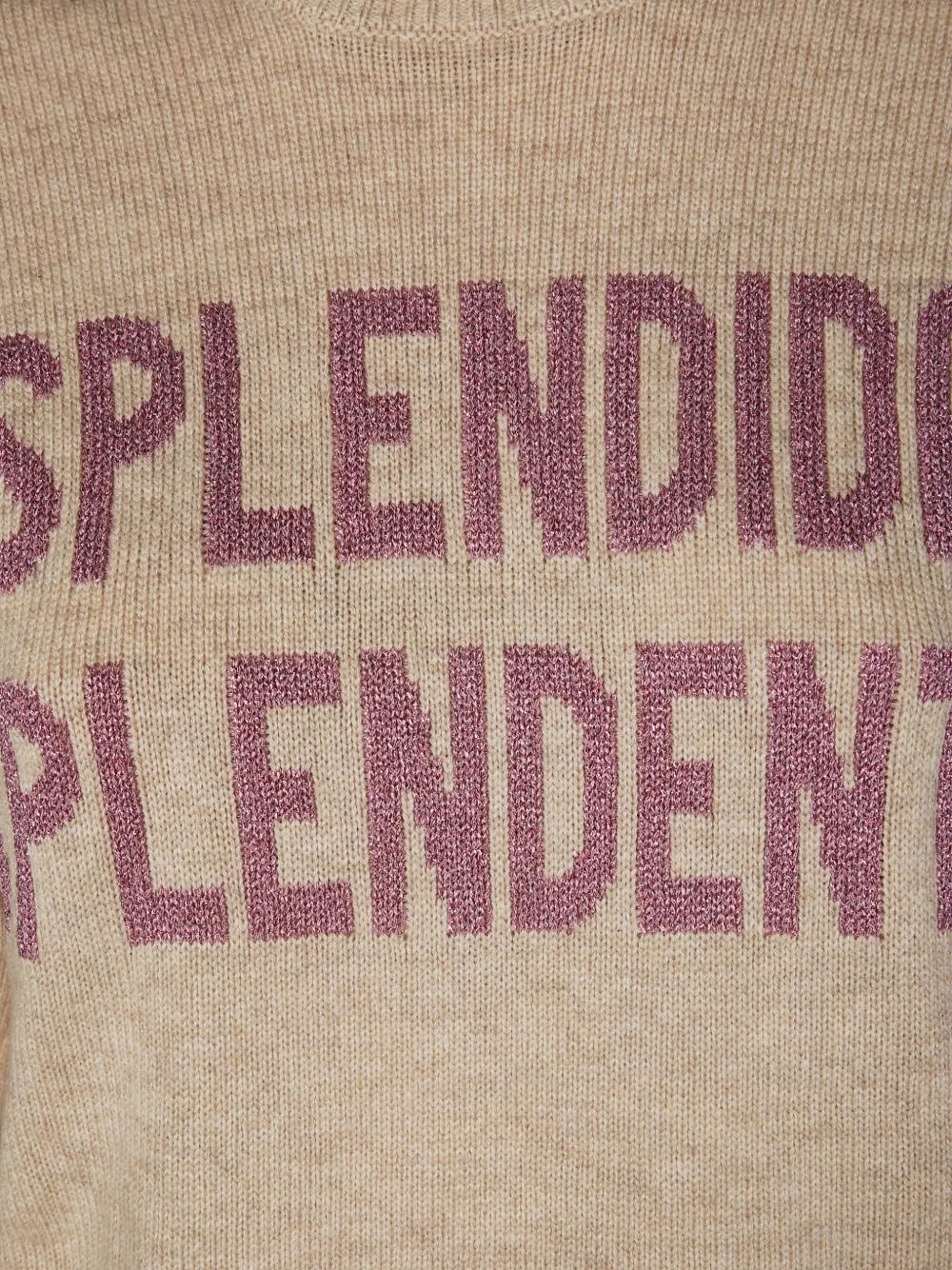 MC2 Saint Barth New Queen splendida trui met ronde hals Beige