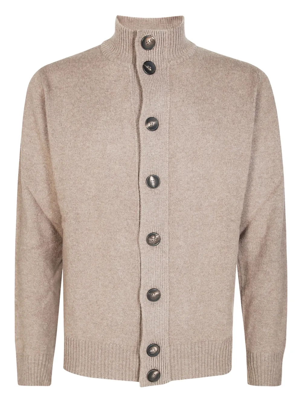 Filippo De Laurentiis buttoned turtleneck cardigan | Neutrals | Image 1