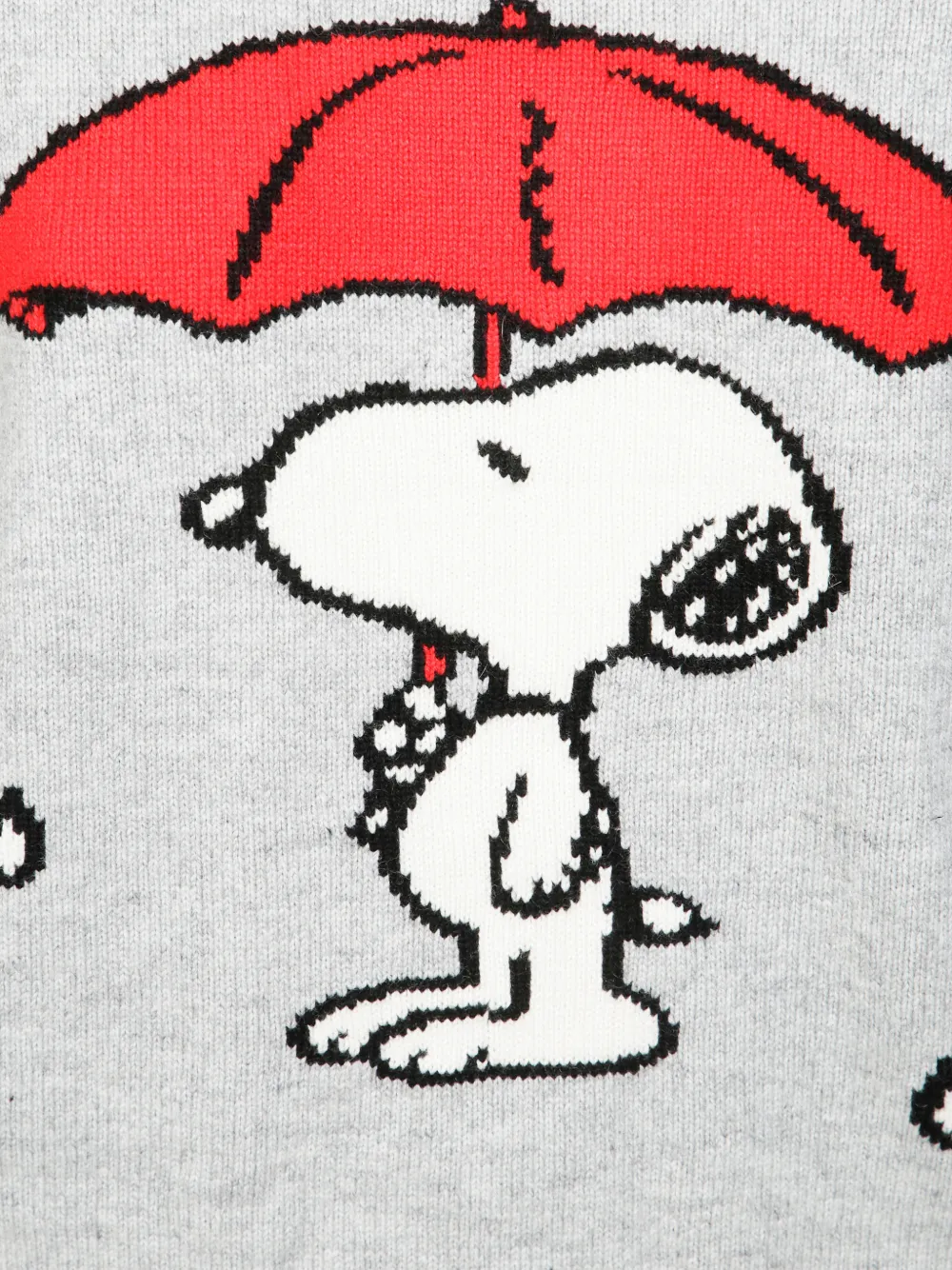 Mc2 Saint Barth New Queen Snoopie Loves Rain Sweater In Gray