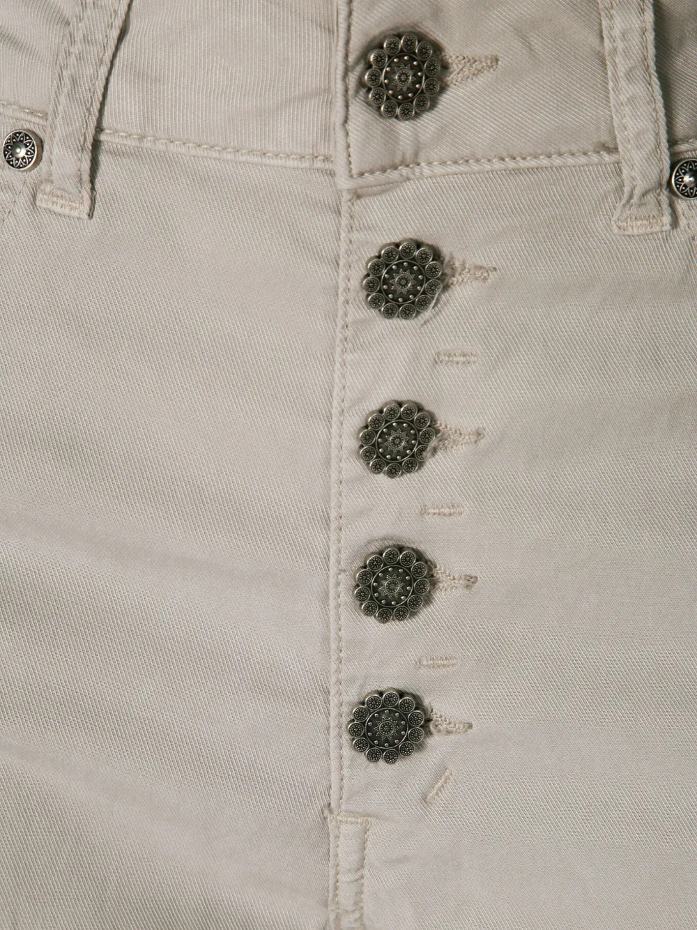 DONDUP Cropped broek Grijs