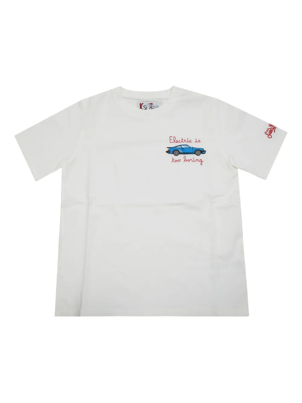 MC2 Saint Barth Kids embroidered T-shirt | White | Image 1
